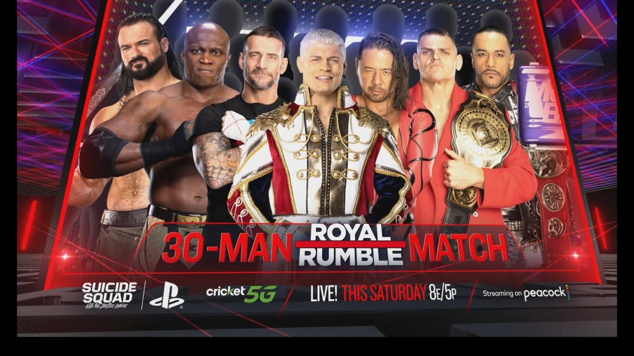WWE Royal Rumble 2024 Official Match Card