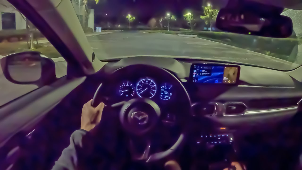 2025 Mazda CX-5 Carbon Edition - POV Night Drive (Binaural Audio)