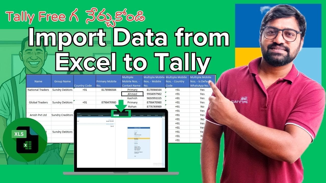 How to Import Excel Data into Tally Prime (Step-by-Step Guide) - YouTube