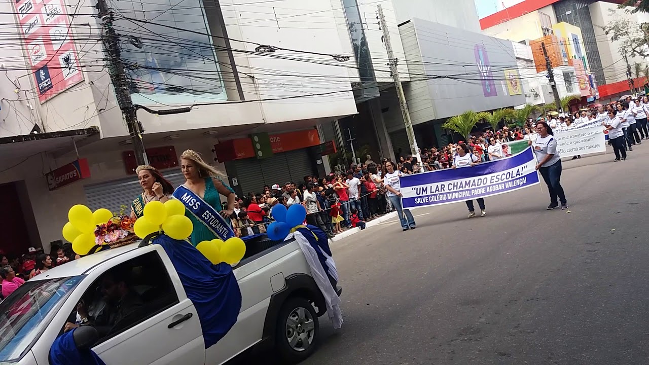 Desfile 7 setembro pela Escola Municipal Padre Agobar da Mota Valença ...