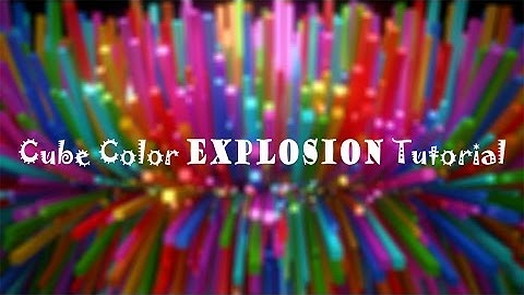 Blender Tutorial- How to make a cube explosion
