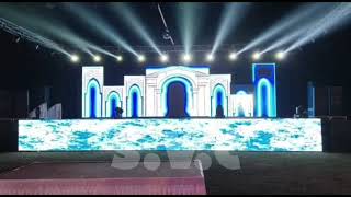 led wall 3d mapping and animation Led wall Couple entry