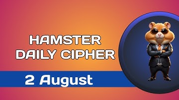 2 August Hamster Kombat Daily Cipher Morse Code Today