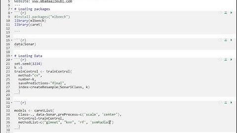 Classification Using Caret Package
