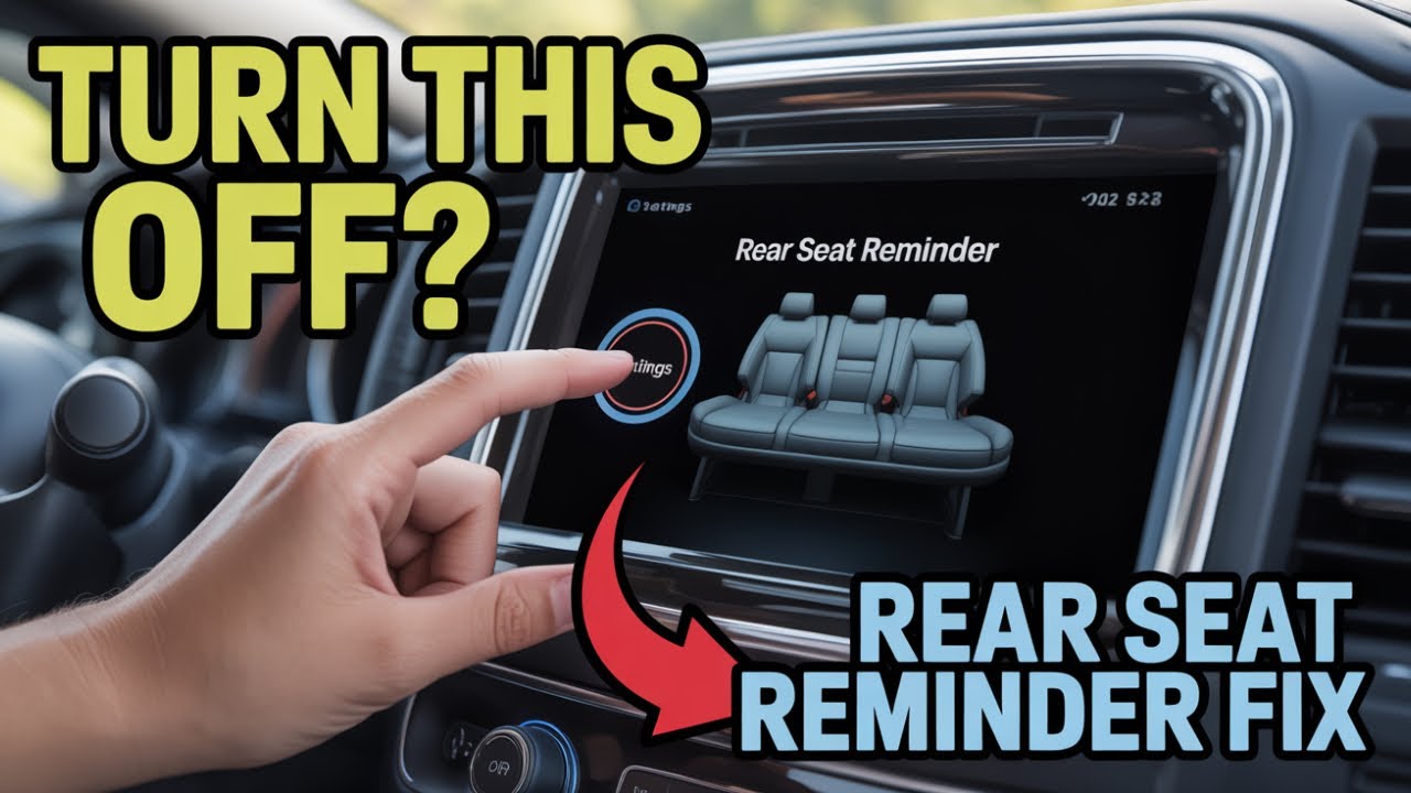 How to Turn Off Rear Seat Reminder in Your Car? - YouTube
