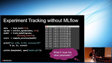 Simplifying Production Machine Learning with MLflow