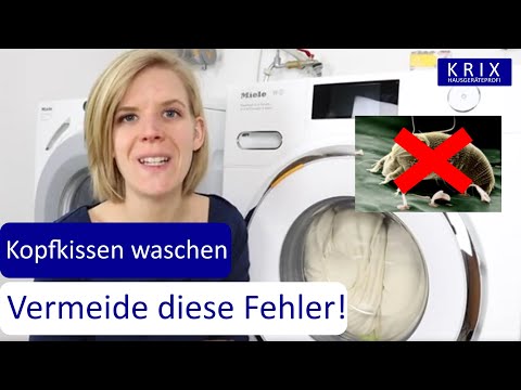 Video: Kissen maschinell waschen