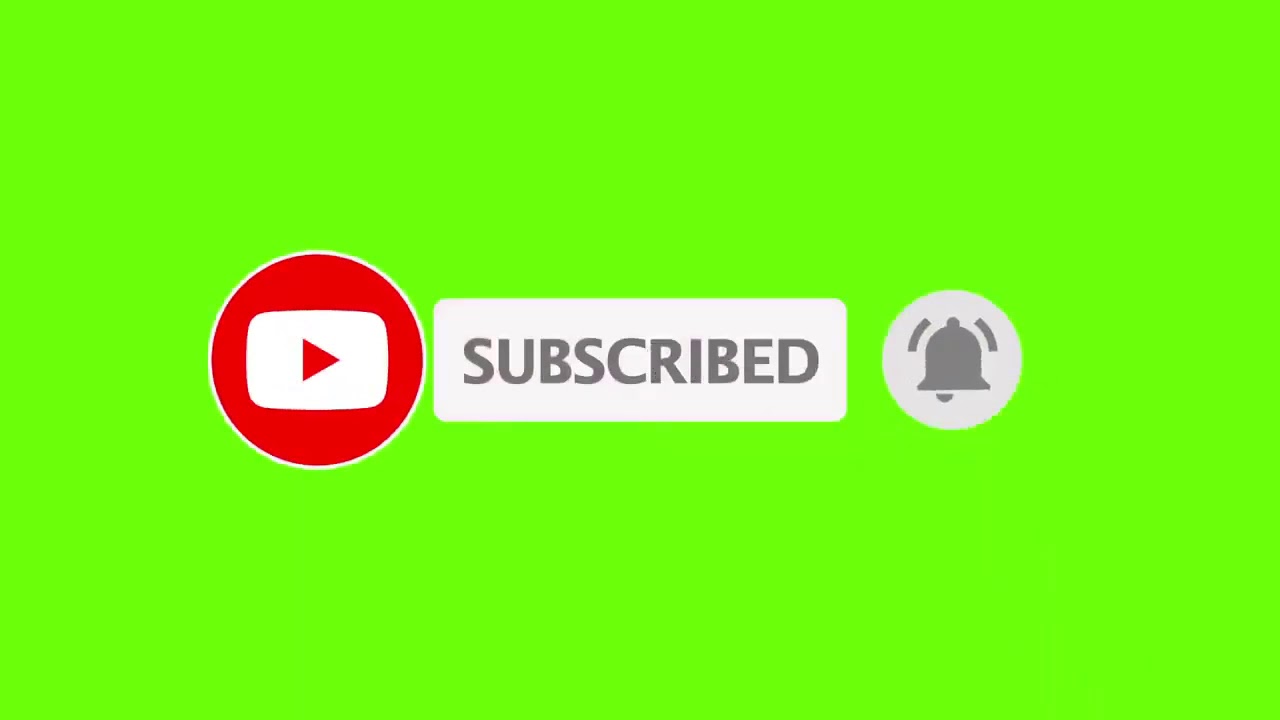 Youtube Subscriber and Bell Intro   Youtube Green Sceen Chroma Key   Copyright Free