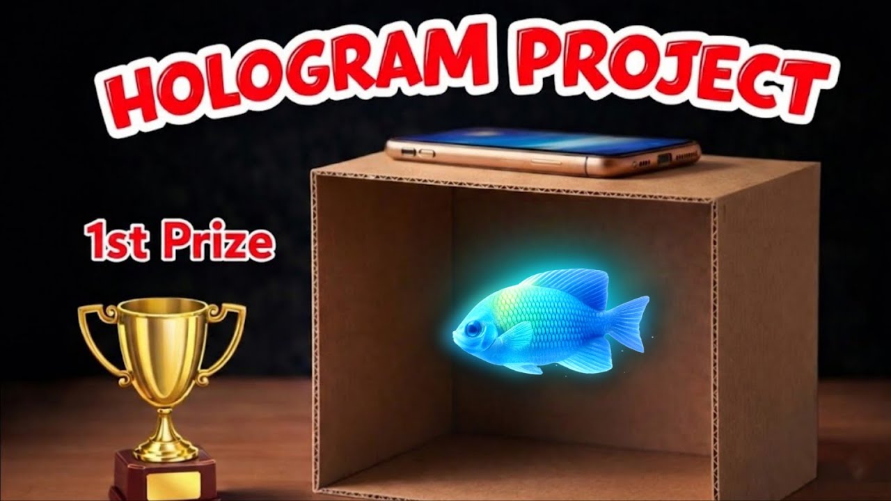 Amazing 3D Hologram Science Project | Easy School Project