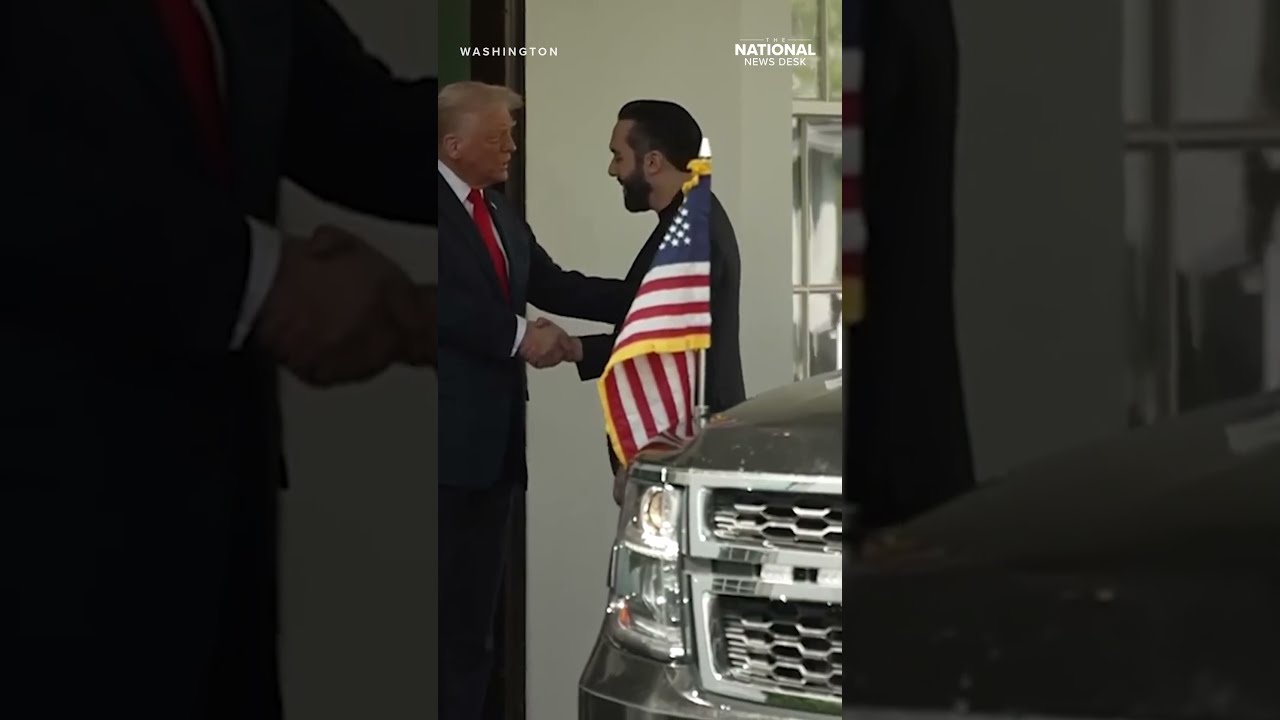 Trump Greets El Salvador S President Bukele At White House To Discuss Supermax Prison Deportation