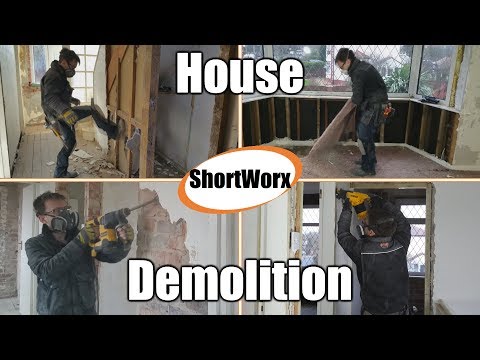 वीडियो: अपार्टमेंट में तोड़फोड़: विभाजन और दीवारों को तोड़ना, फर्श को हटाना और निर्माण मलबे को हटाना