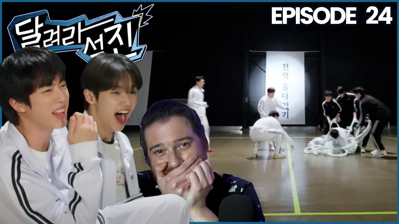 SAVE JIN FROM SQUID GAME! 🦑 | Run Jin: Episode 24 Reaction [Squid-Jin Game 1]