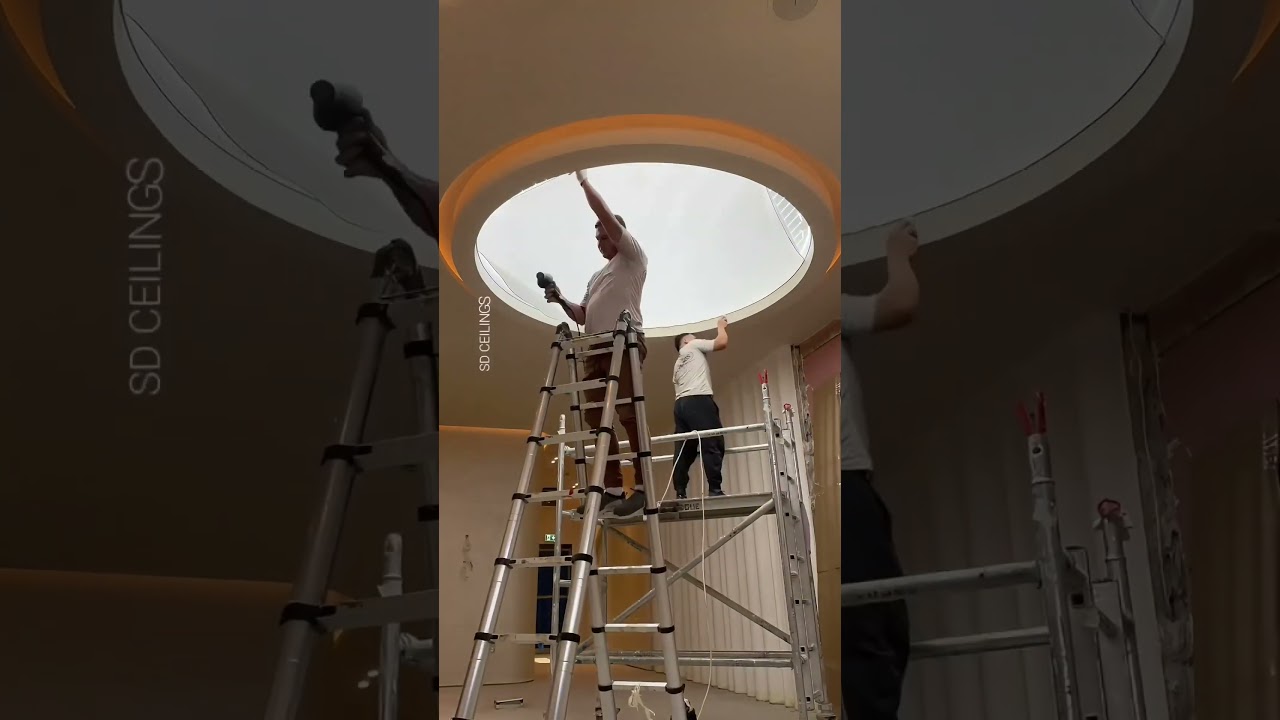 Illuminated Stretch Ceiling Installation 