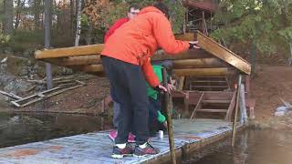 Alex's cottage dock removal