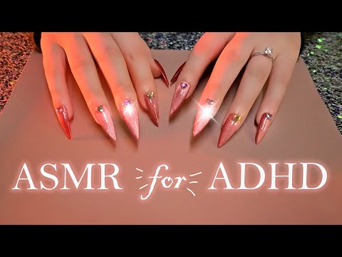 ASMR Tapping & Scratching for ADHD💜(No Talking) Changing Triggers Every 20 Seconds!💜💤