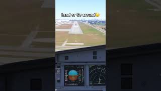 Land or go around 🤔 Airbus A321 Windy Landing into Miami #fs2024 #a320family @CVGplanes16