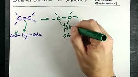 Alkene to Alcohol (Oxymercuration Mechanism)