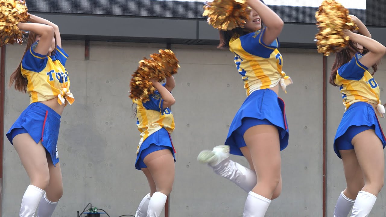 すばらしい！ ダイナミックでキュートなSCチアーズ 、全員でステージ・パフォーマンス　宮フェス2025　Special Thanks! Cute SC Cheers