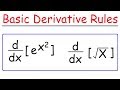 Basic Differentiation Rules For Derivatives