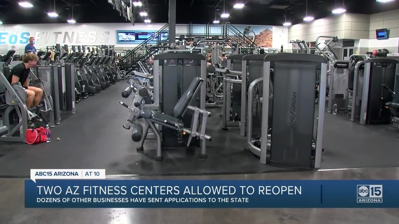 Two Arizona fitness centers allowed to reopen