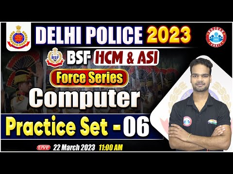 Delhi Police Constable Computer, BSF HCM 2022, DP Constable Computer Classes By Shivam Sir