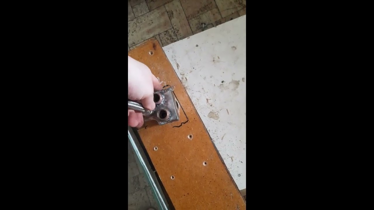 встроенный кран смеситель своими руками из старого DIY