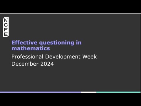 Effective questioning in maths - YouTube