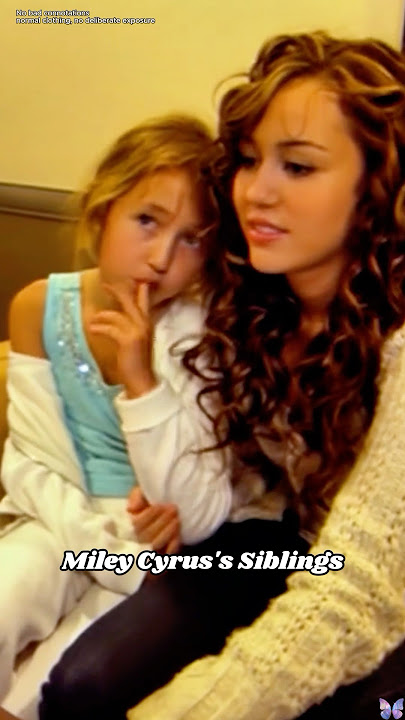 Miley Cyrus's Siblings: Where Are They Now?#mileycyrus #singer #edit #shorts