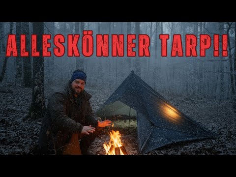 Tarp setups for trekking, bushcraft, camping, survival / tested alone and 7vs. Wild / 3x3m tarp