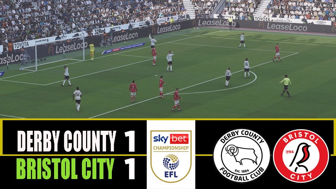 DERBY COUNTY vs BRISTOL CITY 1-1 | Premier League 2025 | Match ...