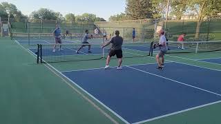 4.0 Pickleball - Russell/Eric vs. Kham/Evan - Omaha, NE - July 2022 - DUPR Night 1 - Game 1