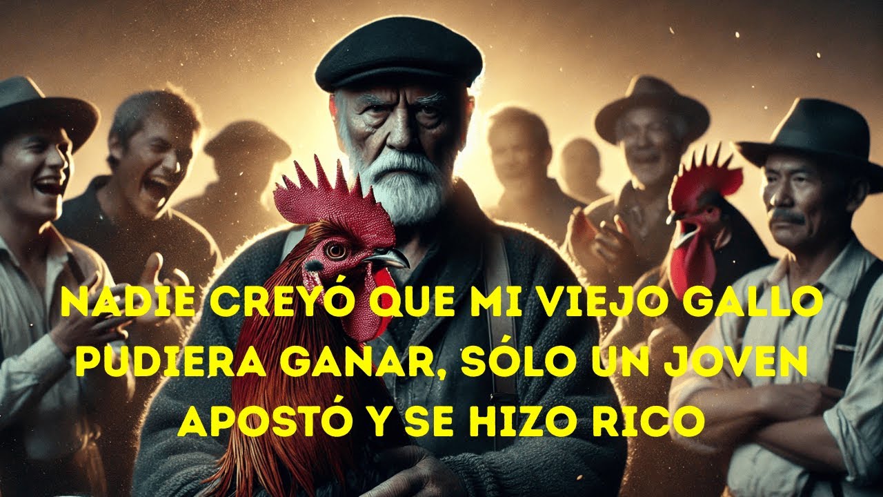 Nadie creyó que mi viejo gallo pudiera ganar, sólo un joven apostó y se hizo rico
