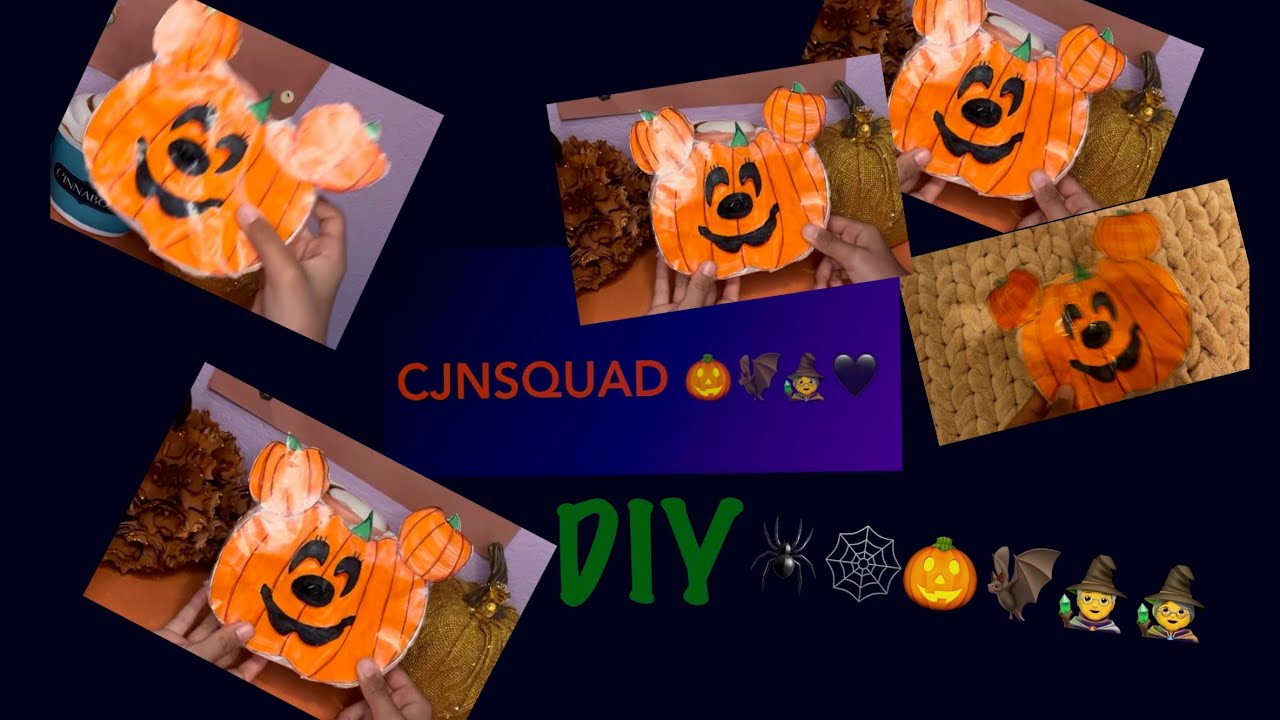 How To Make a Minnie Mouse Pumpkin 3D paper squishy!(SUPER ￼SATISFYING🎃)