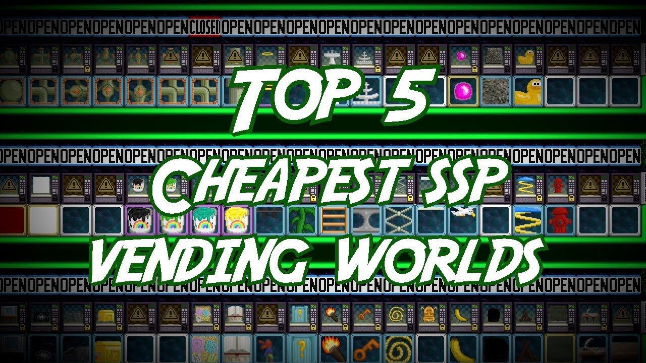 GROWTOPIA TOP 5 OF CHEAPEST SSP VENDING WORLD 2020 !! | Tips and Trick | Part 2