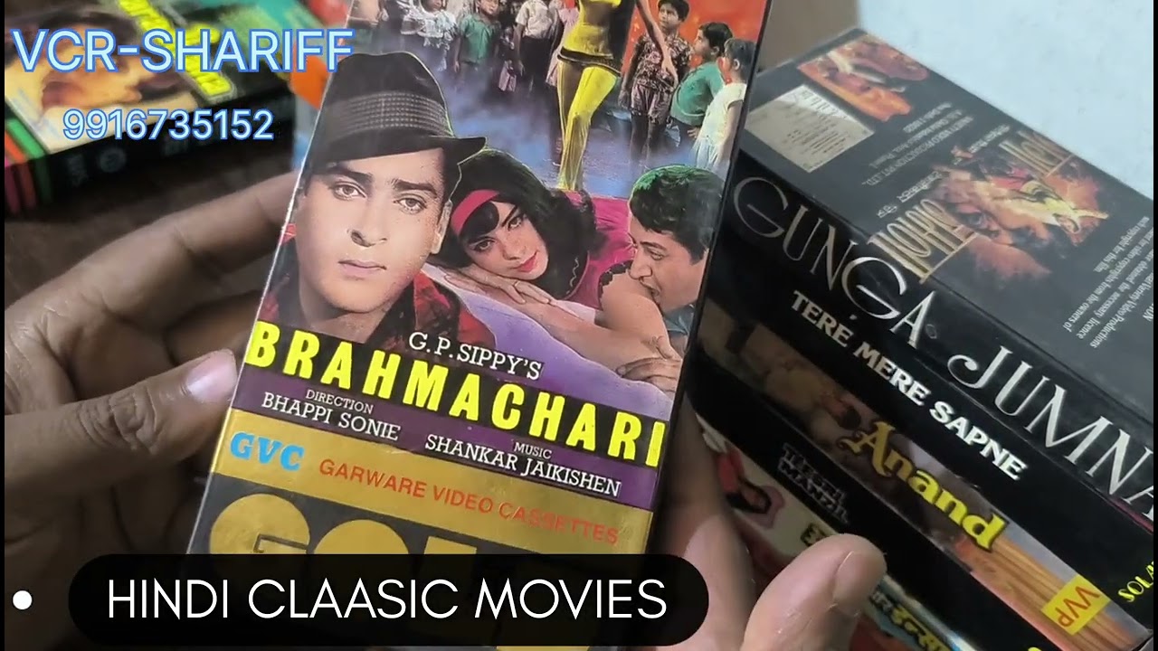# HINDI CLASSIC  MOVIES VHS CASSETTES FOR SALE CONTACT 9916735152