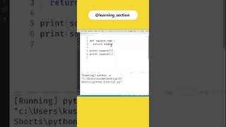 How to Square and Cube of any number - Python | @learning_section
