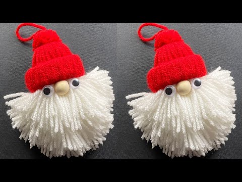 🎅 Diy Cute Woolen Santa Claus 🎄Christmas decorations 🎅 Father Christmas Wall Hanging ornament