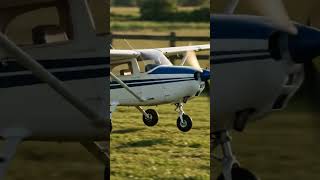 Perfect Cessna 172 Grass Strip Landing ✈️ #shorts