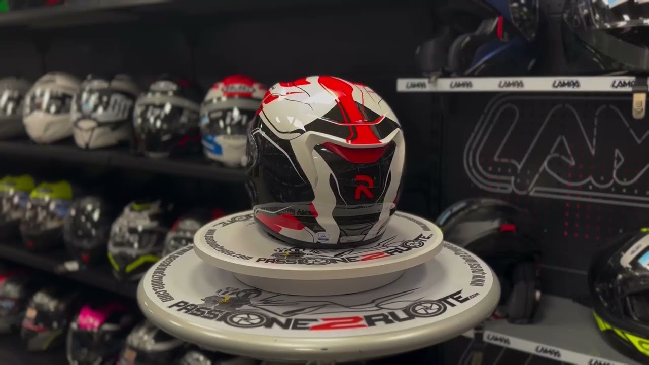 Casco HJC RPHA 12 Lawin MC1 bianco rosso helmet