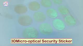 Photopolymer 3D Security Stickerملصق أمان ثلاثي الأبعاد من الفوتوبوليمر