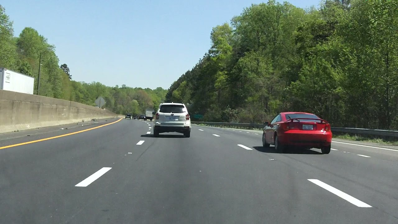 Interstate 85 North Carolina (Exits 10 to 20) northbound YouTube