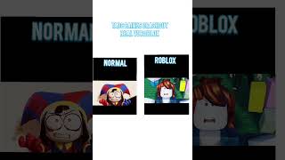tadc Caines crashout normal VS roblox the roblox situation fits it rn #tadc #roblox #schelp #idk