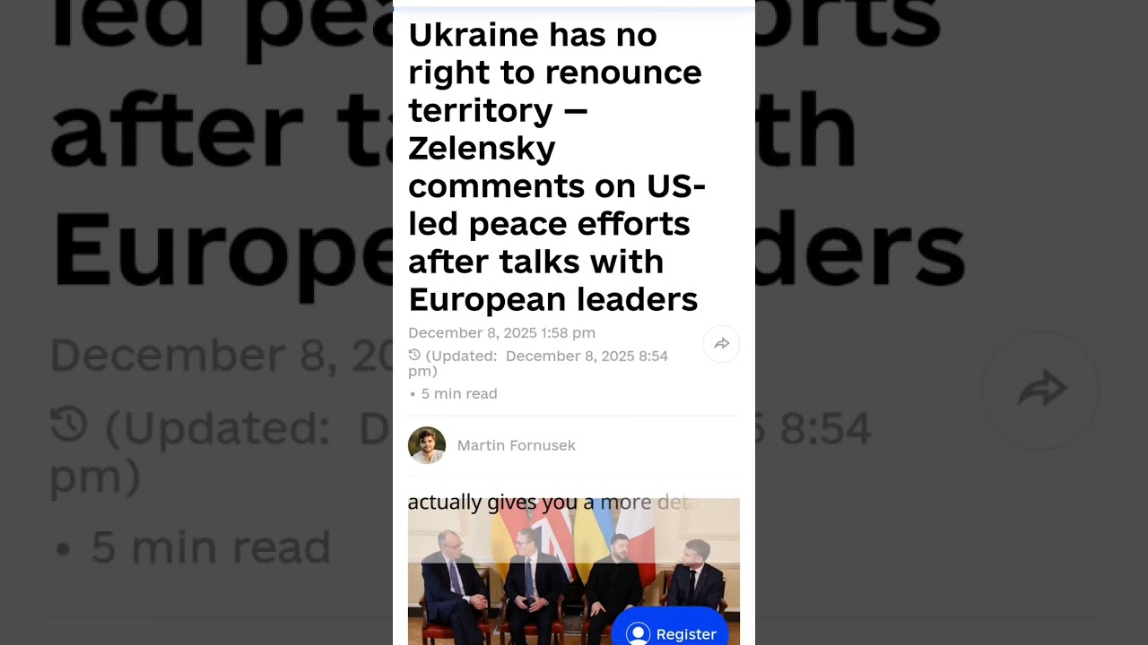 Update on Ukraine: Trump continues pushing Russian plan and lying about it. 