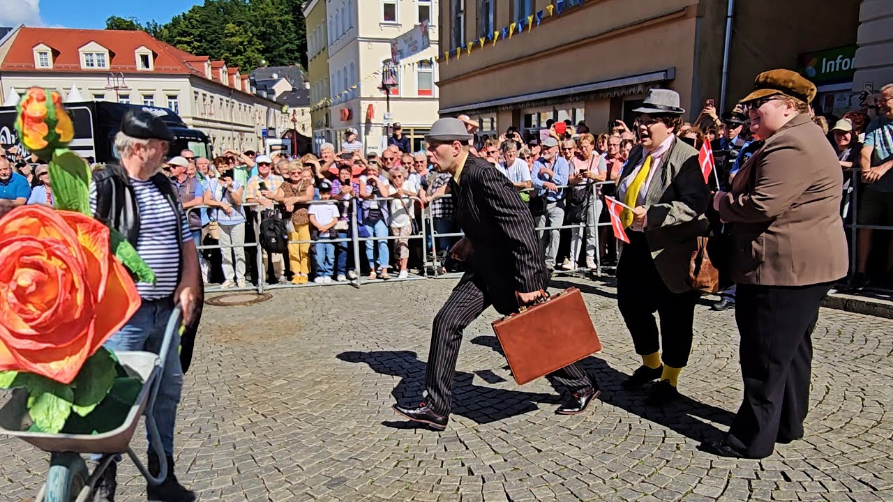 MÄCHTIG GEWALTIG! I Die Olsenbande beim Festumzug I Tag der Sachsen in Sebnitz 2025
