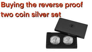 Two Coin Reverse Proof Silver Set
