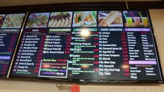Teriyaki Bowl Everett TV Menu Board
