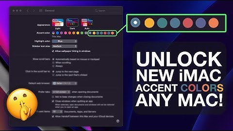 Unlock the new 2021 iMac accent colors on any mac! #mac #applegang #macbook #shorts