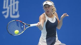 2015 China Open Second Round Caroline Wozniacki Vs Wang Qiang Wta Highlights