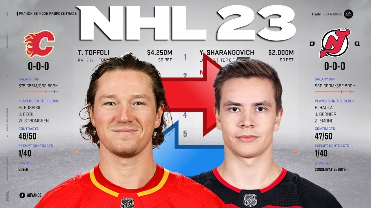 NHL 23 - TOFFOLI TO NEW JERSEY TRADE SIMULATION