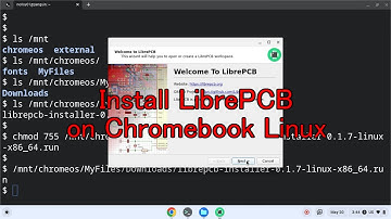 Install LibrePCB (electronic design automation) on Chromebook Linux